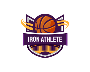 Basketball Sports Shield logo design