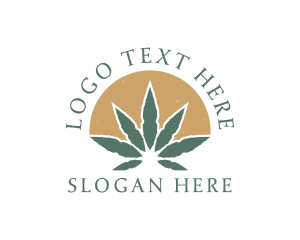 Herbal Marijuana Leaf logo