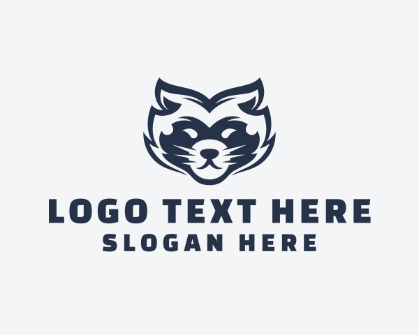 Raccoon logo example 1