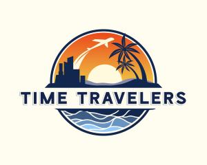 Vacation Travel Airplane logo design