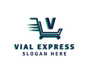 Express Cart Market logo design