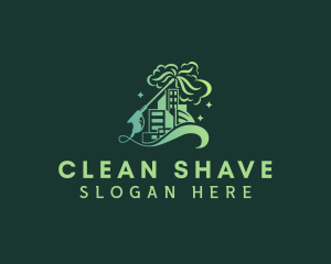 Building Pressure Washer Cleaning  logo design