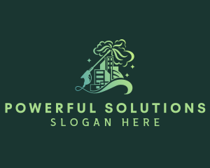 Building Pressure Washer Cleaning  logo design