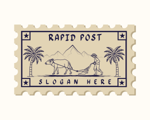 Carabao Postage Stamp  logo