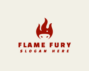 Pig Snout Fire logo design