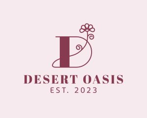 Daisy Boutique Letter D logo design