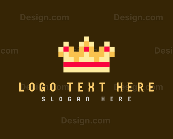 Pixelated Royal Crown Logo