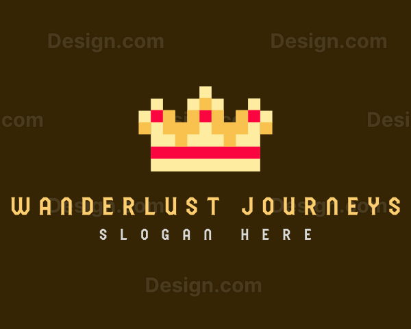 Pixelated Royal Crown Logo
