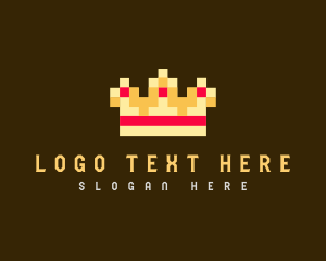 Pixelated Royal Crown logo