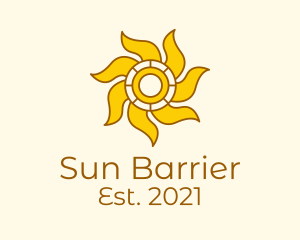 Summer Vacation Sun logo