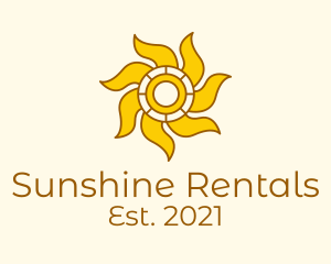 Summer Vacation Sun logo