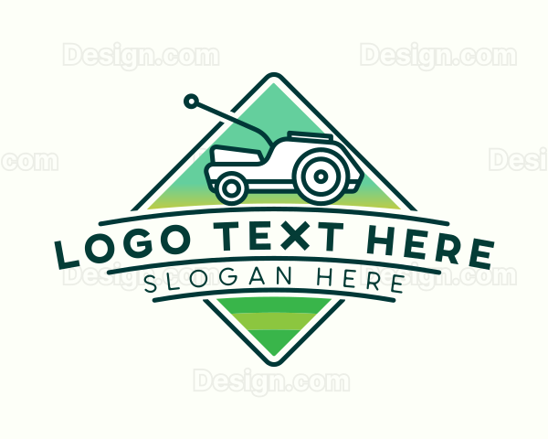 Lawn Grass Cutter Logo