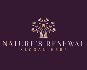 Natural Flower Tree logo