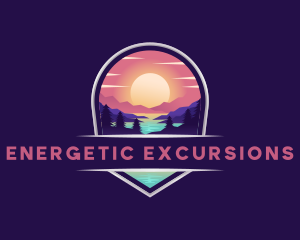 Travel Mountain Destination logo design