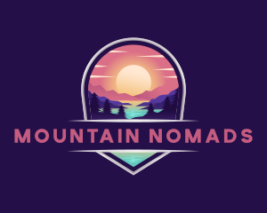 Travel Mountain Destination logo design