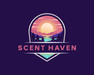 Travel Mountain Destination logo design