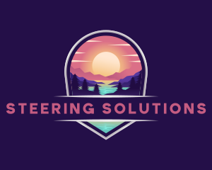 Travel Mountain Destination logo design