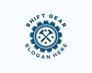 Gear Hammer Tools logo design