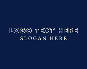 Sans Serif - Generic Modern Outline logo design