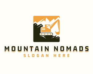 Mountain Quarry Excavation  logo design