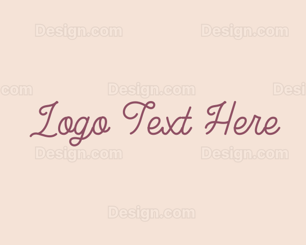 Cursive Feminine Business Logo