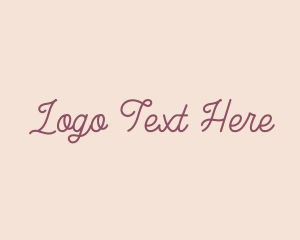 Cursive Feminine Business logo