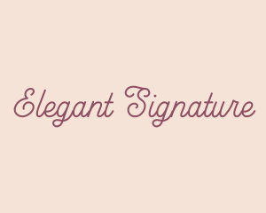 Cursive Feminine Business logo design