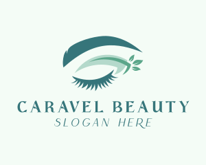 Natural Woman Beauty Eyelash logo design