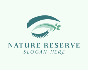 Natural Woman Beauty Eyelash logo design