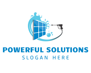 Cleaning Solar Panel Service logo design