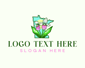 Minnesota  Flower Plant logo