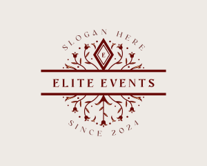 Wedding Event Flower logo design