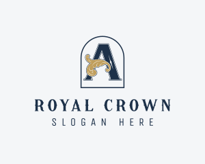 Royal Ornate Arch Letter A logo