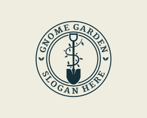 Landscaping Garden Shovel logo design