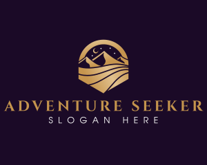 Adventure Desert Moon logo design