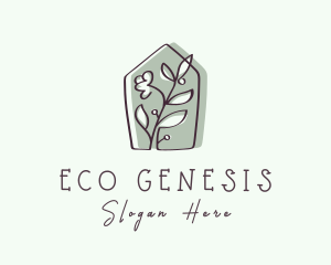 Garden House Plant logo design