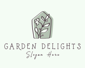 Garden House Plant logo design