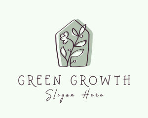 Garden House Plant logo design