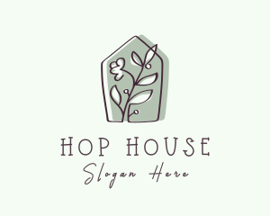 Garden House Plant logo design