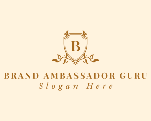 Shield Wreath Academy logo design