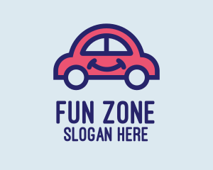 Smiling Small Car logo design