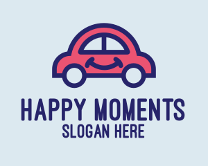 Smiling Small Car logo design