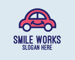 Smiling Small Car logo design