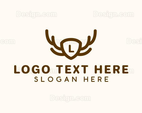 Deer Antler Shield Logo