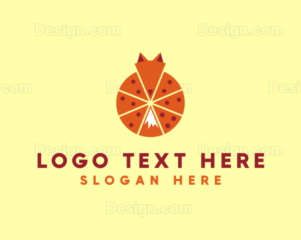Pizza Slice Fox Logo