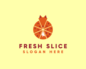 Pizza Slice Fox logo design