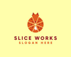 Pizza Slice Fox logo design