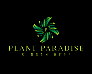 Leaves Plant Boutique logo design