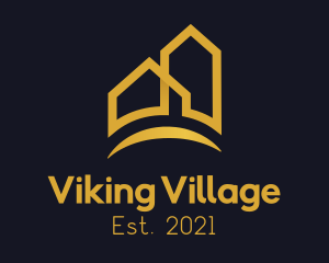 Yellow Village Realtor logo design