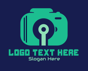 Snapshot - Blue Tech Camera logo design
